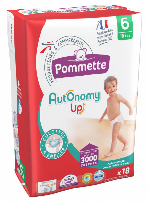 Culottes Pommette Autonomy T6 16 kg et plus 90 couches équipe ta